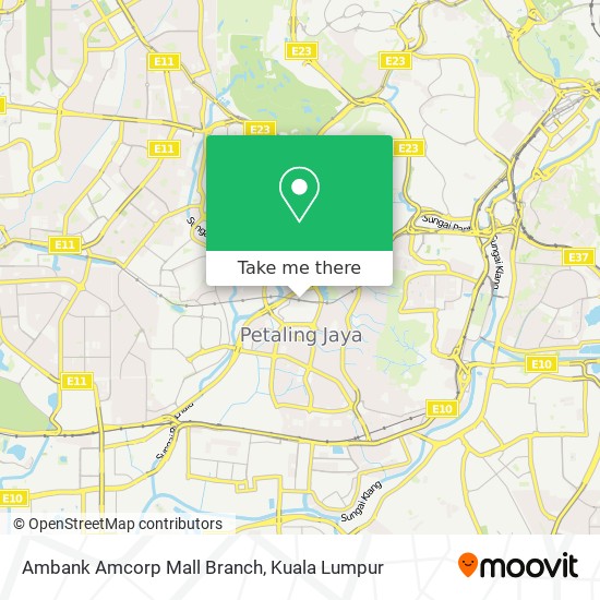 Peta Ambank Amcorp Mall Branch