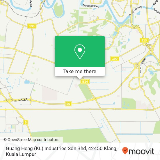 Guang Heng (KL) Industries Sdn Bhd, 42450 Klang map
