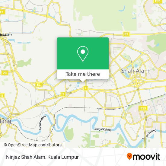 Ninjaz Shah Alam map