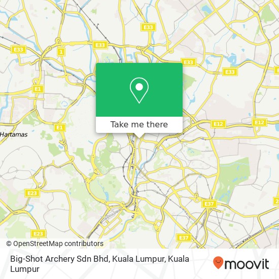 Peta Big-Shot Archery Sdn Bhd, Kuala Lumpur