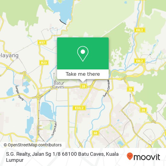 S.G. Realty, Jalan Sg 1 / 8 68100 Batu Caves map