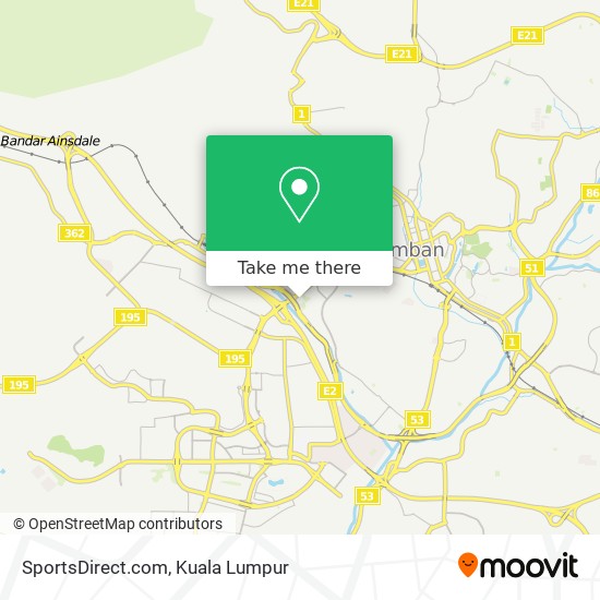 SportsDirect.com map