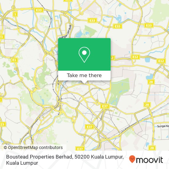 Boustead Properties Berhad, 50200 Kuala Lumpur map