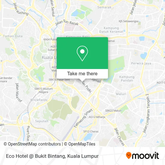 Eco Hotel @ Bukit Bintang map