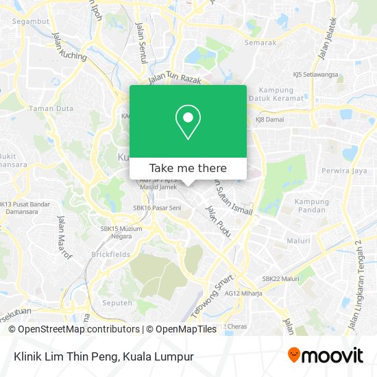 Klinik Lim Thin Peng map