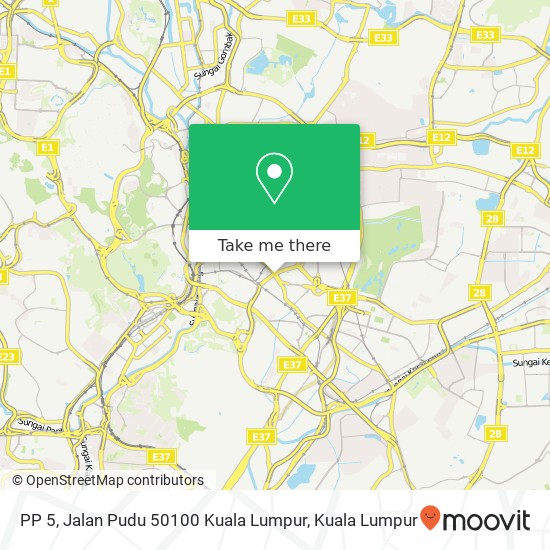 PP 5, Jalan Pudu 50100 Kuala Lumpur map