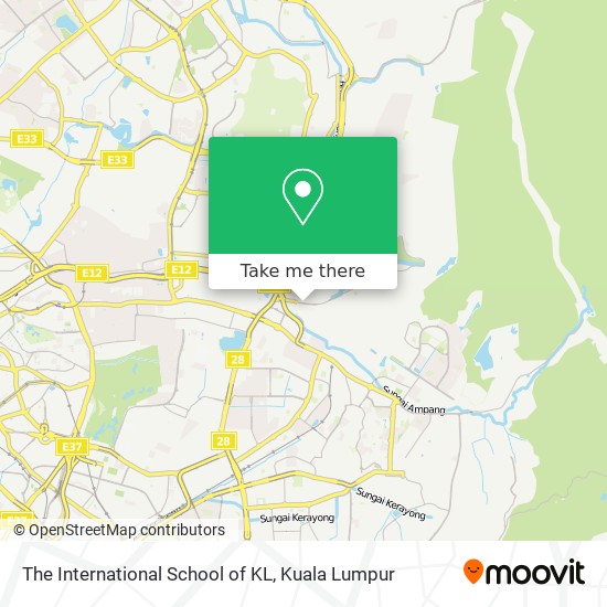 The International School of KL map
