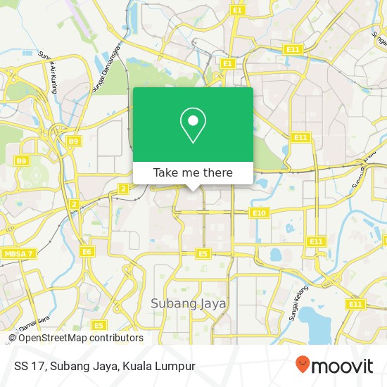 SS 17, Subang Jaya map