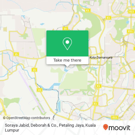 Soraya Jabid, Deborah & Co., Petaling Jaya map