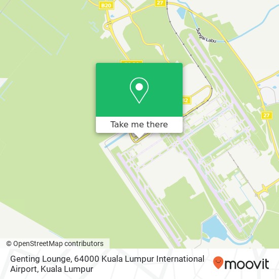 Genting Lounge, 64000 Kuala Lumpur International Airport map