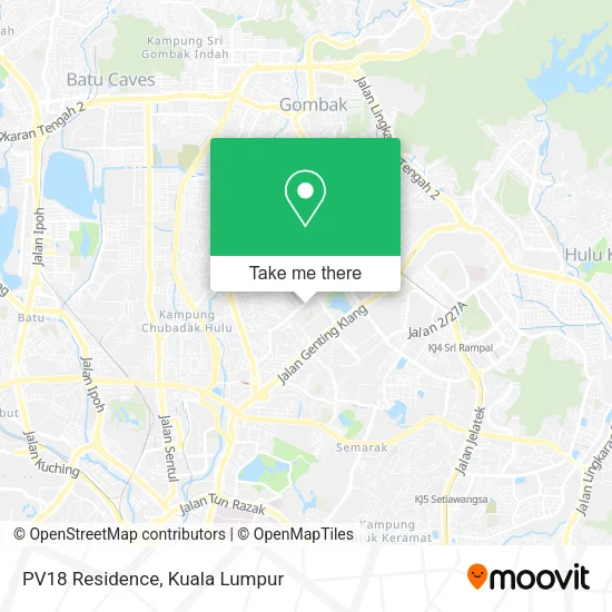 PV18 Residence map