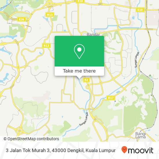 3 Jalan Tok Murah 3, 43000 Dengkil map