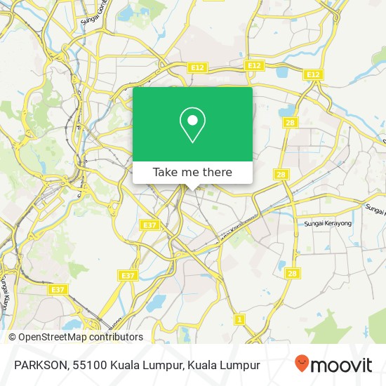 PARKSON, 55100 Kuala Lumpur map