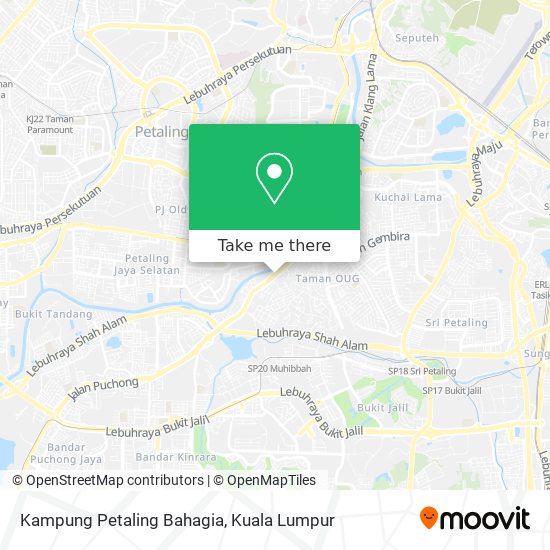 Peta Kampung Petaling Bahagia