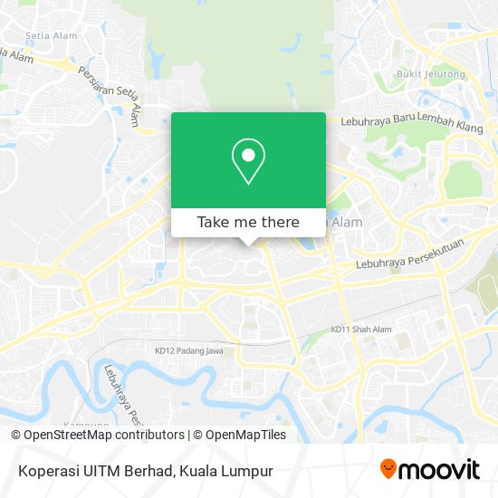 Koperasi UITM Berhad map