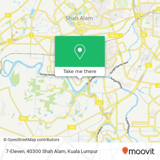 7-Eleven, 40300 Shah Alam map