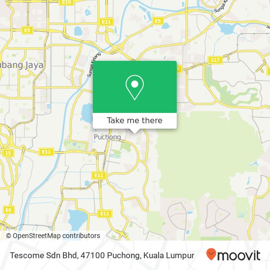 Tescome Sdn Bhd, 47100 Puchong map