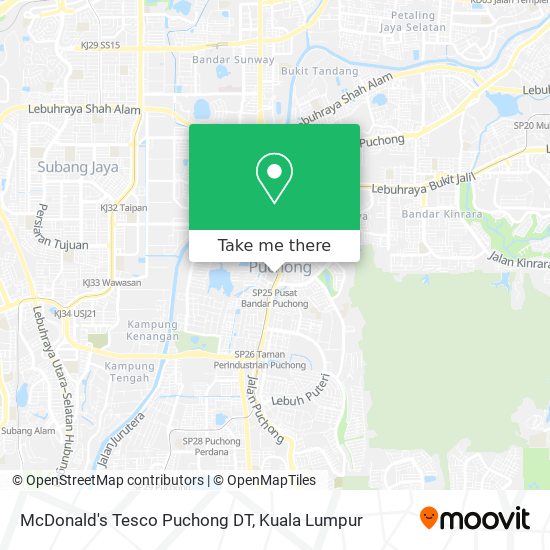 How To Get To Mcdonald S Tesco Puchong Dt In Puchong By Bus Or Mrt Lrt Moovit