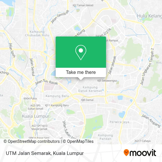 UTM Jalan Semarak map
