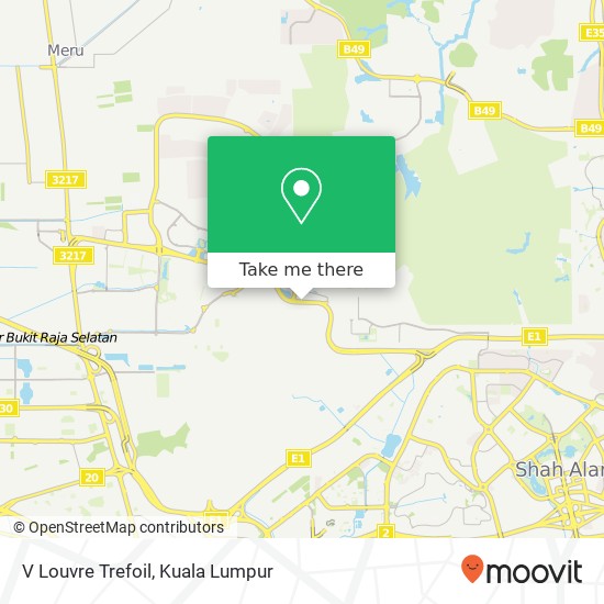 Peta V Louvre Trefoil, Lebuhraya Setia Alam 40170 Shah Alam