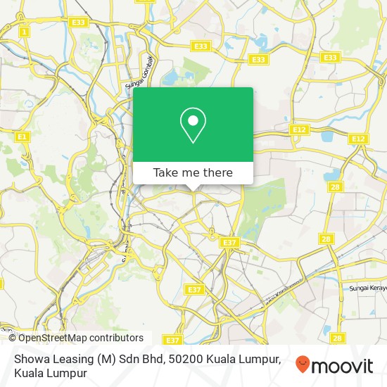 Showa Leasing (M) Sdn Bhd, 50200 Kuala Lumpur map