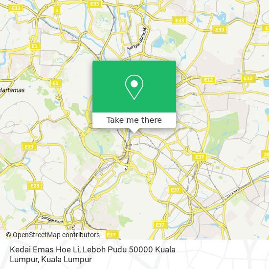 Kedai Emas Hoe Li, Leboh Pudu 50000 Kuala Lumpur map