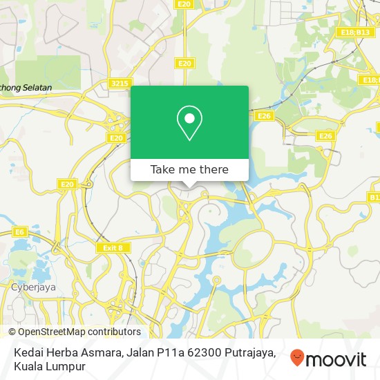 Kedai Herba Asmara, Jalan P11a 62300 Putrajaya map