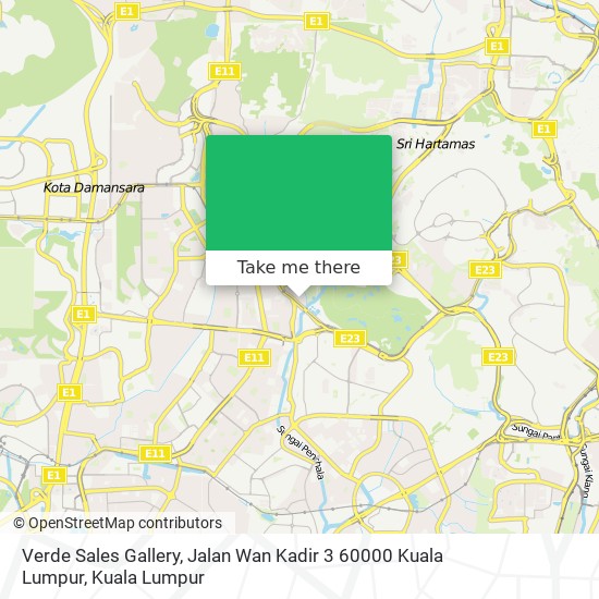 Verde Sales Gallery, Jalan Wan Kadir 3 60000 Kuala Lumpur map