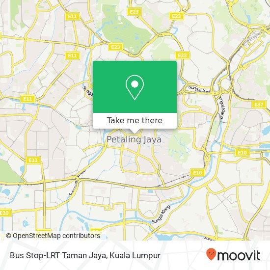 Bus Stop-LRT Taman Jaya map