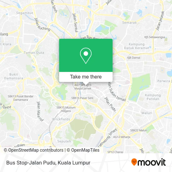 Bus Stop-Jalan Pudu map