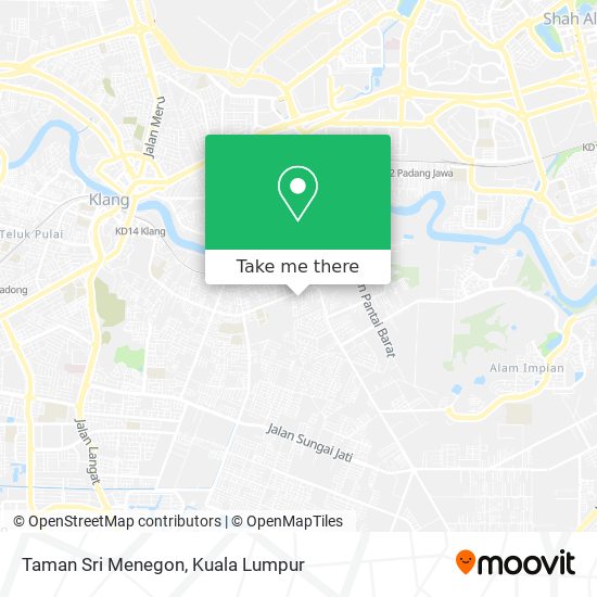 Taman Sri Menegon map