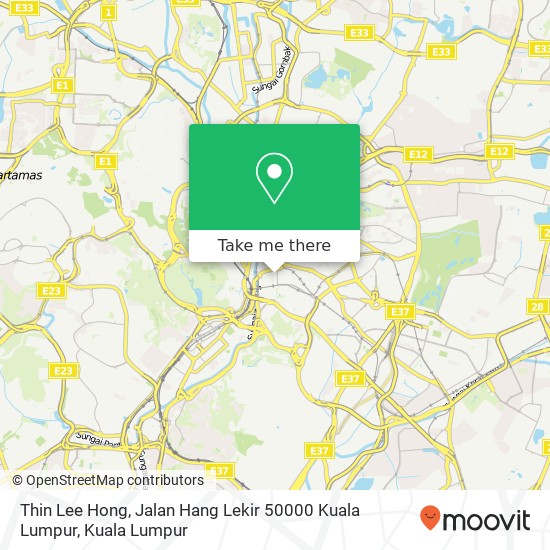 Thin Lee Hong, Jalan Hang Lekir 50000 Kuala Lumpur map