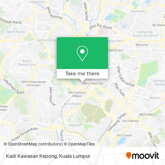 Kadi Kawasan Kepong map