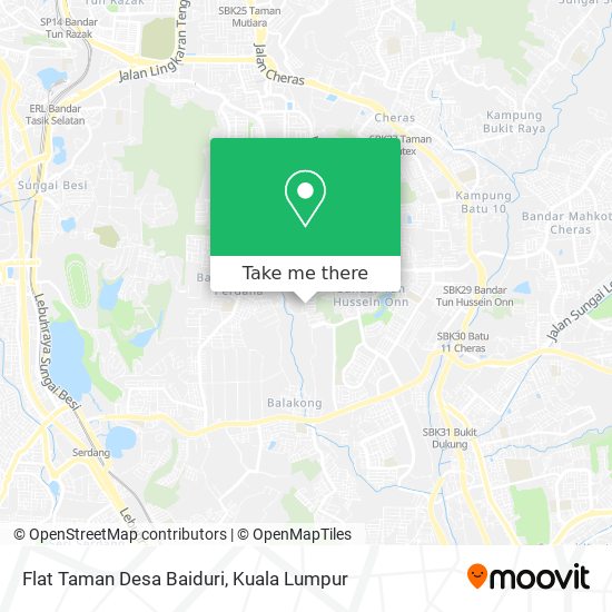 Flat Taman Desa Baiduri map