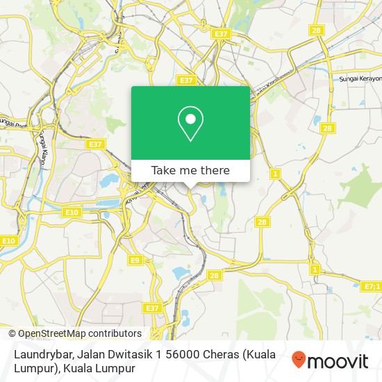 Laundrybar, Jalan Dwitasik 1 56000 Cheras (Kuala Lumpur) map