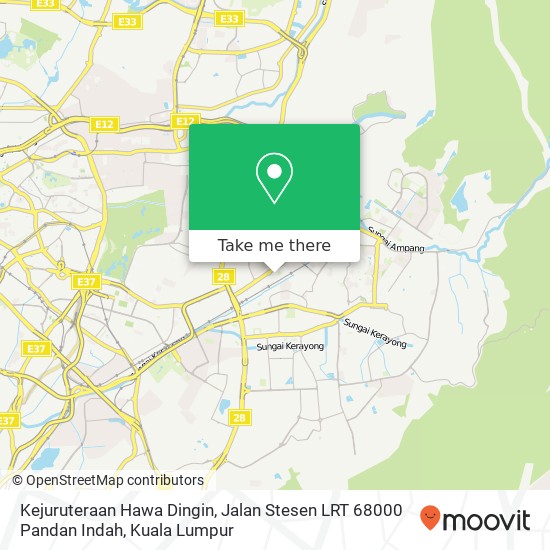 Kejuruteraan Hawa Dingin, Jalan Stesen LRT 68000 Pandan Indah map