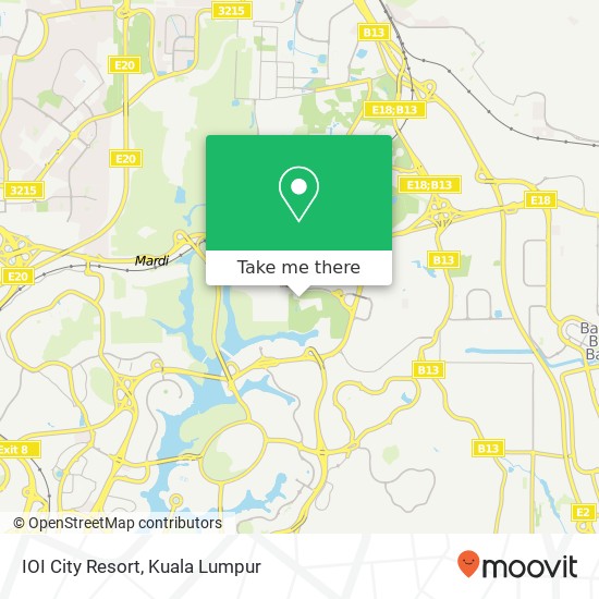 IOI City Resort map