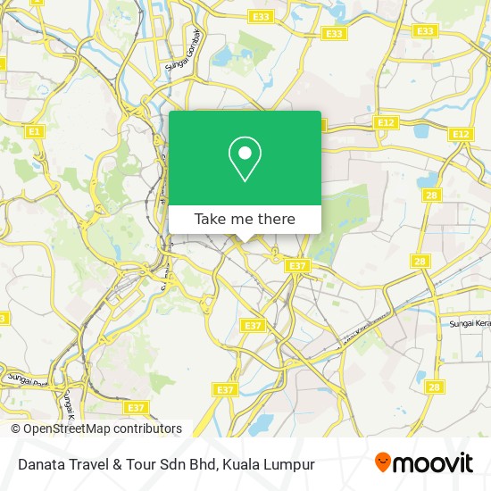 Peta Danata Travel & Tour Sdn Bhd