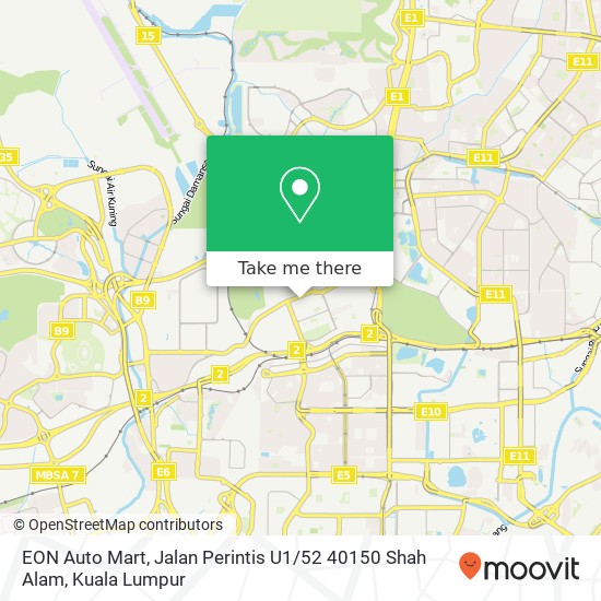 EON Auto Mart, Jalan Perintis U1 / 52 40150 Shah Alam map