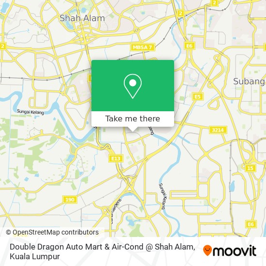 Double Dragon Auto Mart & Air-Cond @ Shah Alam map