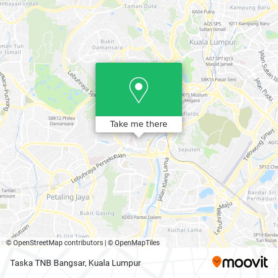 Taska TNB Bangsar map