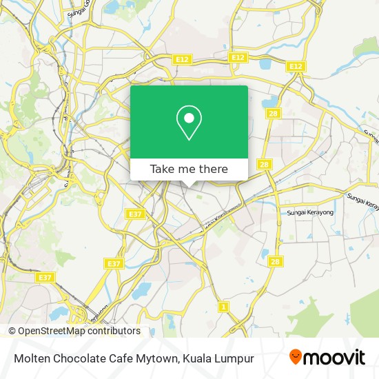 Molten Chocolate Cafe Mytown map