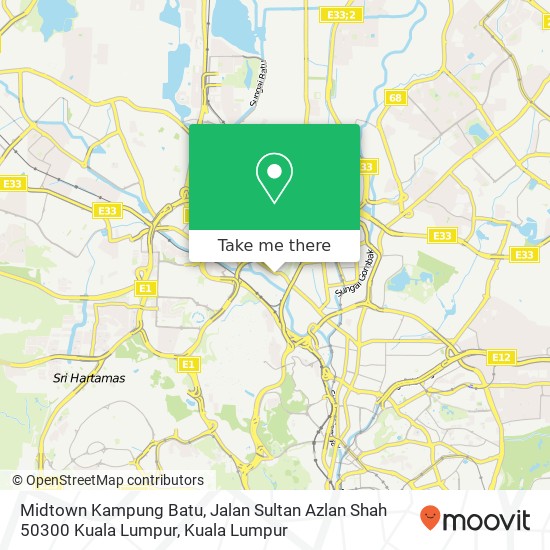 Midtown Kampung Batu, Jalan Sultan Azlan Shah 50300 Kuala Lumpur map