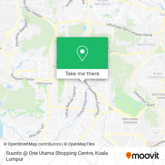 Suunto @ One Utama Shopping Centre map