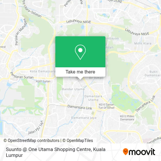 Suunto @ One Utama Shopping Centre map