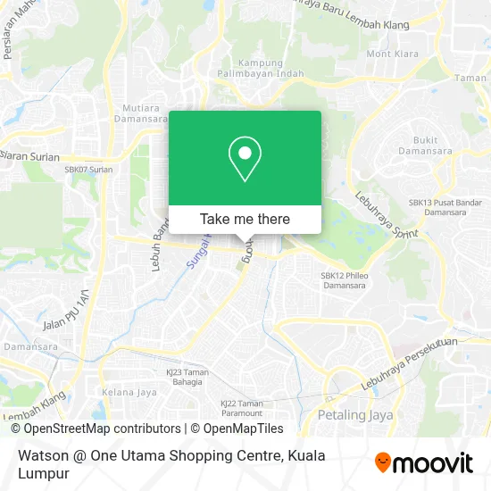 Watson @ One Utama Shopping Centre map
