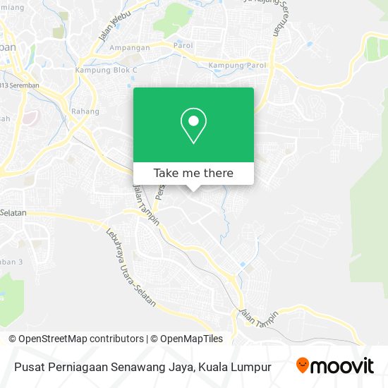 Peta Pusat Perniagaan Senawang Jaya