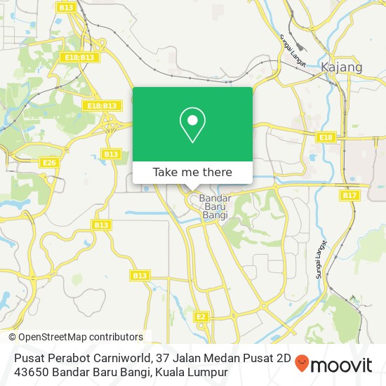 Pusat Perabot Carniworld, 37 Jalan Medan Pusat 2D 43650 Bandar Baru Bangi map