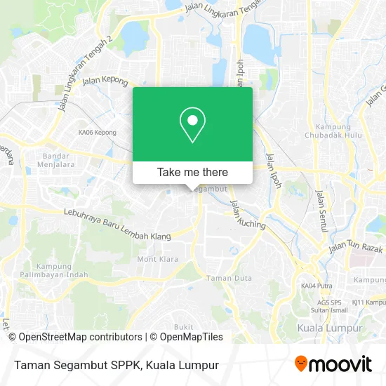 Taman Segambut SPPK map