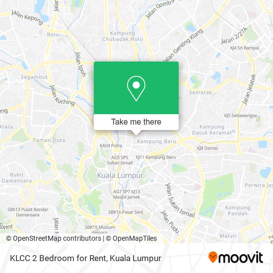 Peta KLCC 2 Bedroom for Rent